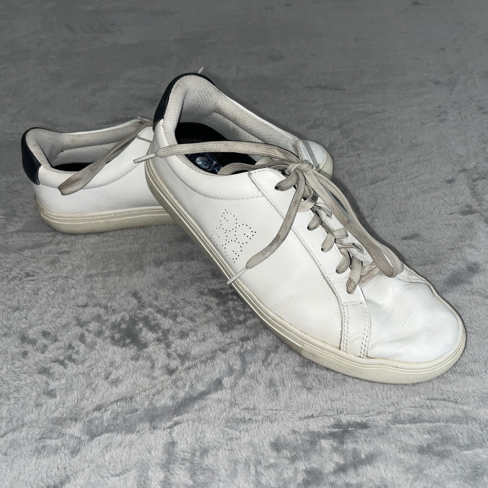 G/Fore Mens 9.5 White Spikeless Leather Golf Shoes